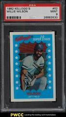 Willie Wilson #62 Baseball Cards 1982 Kellogg's Prices