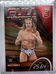 Matt Riddle [Red] #6 Wrestling Cards 2023 Donruss Elite WWE Full Throttle Prices