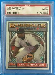 Lou Whitaker Baseball Cards 1993 Finest Prices