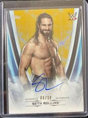 Seth Rollins [Gold] Wrestling Cards 2020 Topps WWE Undisputed Autographs Prices