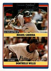 Dontrelle Willis, Miguel Cabrera #UH293 Baseball Cards 2006 Topps Updates & Highlights Prices