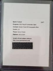 Kenny Pickett [SP Variation Rookie Ticket Autograph Blue] #127 Football Cards 2022 Panini Contenders Optic Prices