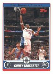 Corey Maggette #94 Basketball Cards 2006 Topps Prices