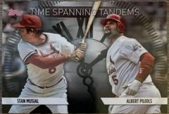 Stan Musial, Albert Pujols [Black] #TS-10 Baseball Cards 2023 Topps Update Time Spanning Tandems Prices