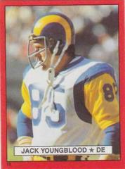 Jack Youngblood #13 Football Cards 1981 Topps Red Border Stickers Prices