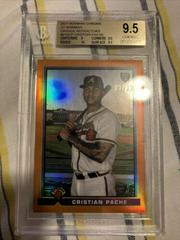 Cristian Pache [Orange Refractor] #69 Baseball Cards 2021 Bowman Chrome Prices