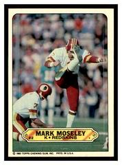 Mark Moseley Football Cards 1983 Topps Stickers Insert Prices