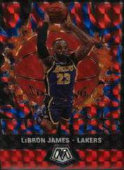 LeBron James [Reactive Blue] #16 Basketball Cards 2019 Panini Mosaic Jam Masters Prices