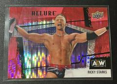 Ricky Starks [Red Rainbow] #103 Wrestling Cards 2022 Upper Deck Allure AEW Prices