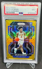 Miles McBride [Gold Wave] #RS-MMR Basketball Cards 2021 Panini Prizm Rookie Signatures Prices