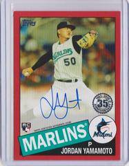 Jordan Yamamoto [Red] #85A-JY Baseball Cards 2020 Topps 1985 35th Anniversary Autographs Prices