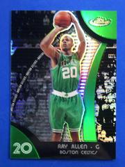Ray Allen [Green Refractor] Basketball Cards 2007 Finest Prices