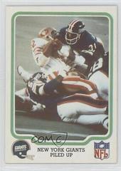 New York Giants [Piled Up] #36 Football Cards 1979 Fleer Team Action Prices