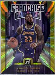 LeBron James [Yellow Laser] #27 Basketball Cards 2019 Panini Donruss Franchise Features Prices