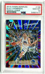 Klay Thompson [Purple Laser] #136 Basketball Cards 2016 Panini Donruss Prices