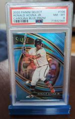 Ronald Acuna Jr. [Carolina Blue] #106 Baseball Cards 2020 Panini Select Prices