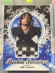 Tre Tucker #HS-TTU Football Cards 2023 Panini Donruss Rookie Holiday Sweater Prices