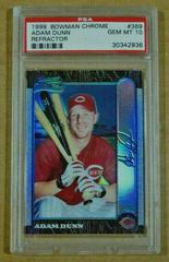Adam Dunn [Refractor] #369 Baseball Cards 1999 Bowman Chrome Prices
