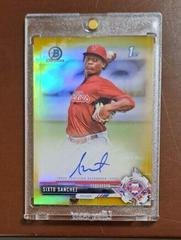 Sixto Sanchez [Gold Refractor] #CPA-SS Baseball Cards 2017 Bowman Chrome Prospects Autographs Prices