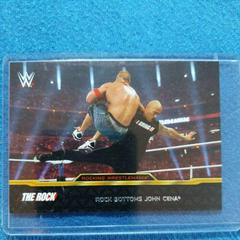 Rock Bottoms John Cena Wrestling Cards 2015 Topps WWE Road to Wrestlemania The Rock Rocking Prices