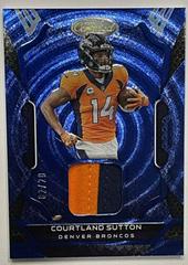 Courtland Sutton [Blue] #MM-CS Football Cards 2022 Panini Certified Materials Mirror Prices