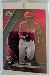 CJ Abrams [Red] #BRDV-4 Baseball Cards 2022 Topps Chrome Black Rookie Design Variation Prices