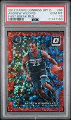Andrew Wiggins [Fast Break Red] #88 Basketball Cards 2017 Panini Donruss Optic Prices