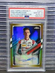 Theo Pourchaire [Gold] #CA-TP Racing Cards 2021 Topps Chrome Formula 1 Autographs Prices