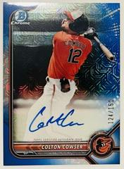 Colton Cowser [Blue Refractor] #BMA-CC Baseball Cards 2022 Bowman Chrome Mega Box Mojo Autographs Prices