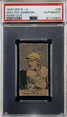 Walter Johnson [Hand Cut] #38 Baseball Cards 1923 W515 2 Prices