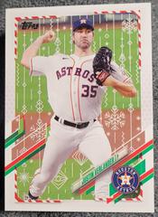 Justin Verlander [metallic snow flake] #Hw160 Baseball Cards 2021 Topps Holiday Mega Box Prices