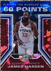 James Harden [Blue Cracked Ice] Basketball Cards 2019 Panini Contenders Optic Playing the Numbers Game Prices