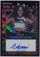 Naomi [Refractor] Wrestling Cards 2021 Topps Slam Attax Chrome WWE Autographs Prices