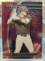 Mike Trout [Purple Mojo] #16 Baseball Cards 2021 Panini Chronicles Titan Prices