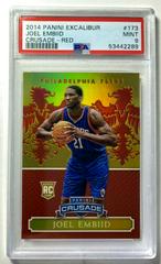 Joel Embiid [Red] #173 Basketball Cards 2014 Panini Excalibur Crusade Prices