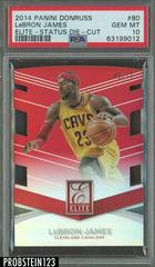 Lebron James [Status Die-Cut] #80 Basketball Cards 2014 Panini Donruss Elite Prices