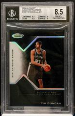 Tim Duncan [Jersey Black Refractor] #104 Basketball Cards 2004 Finest Prices