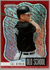 Cal Ripken [Red Shimmer Prizm] #OS-9 Baseball Cards 2021 Panini Prizm Old School Prices