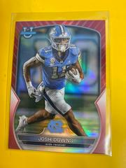 Josh Downs [Red] Football Cards 2022 Bowman Chrome University Prices
