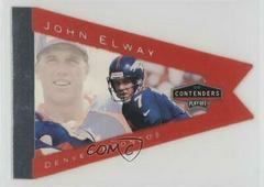 John Elway [Red] #26 Football Cards 1998 Playoff Contenders Pennants Prices