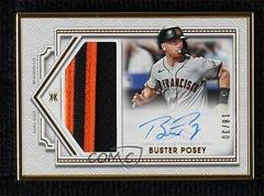Buster Posey Baseball Cards 2022 Topps Definitive Framed Autograph Patch Collection Prices