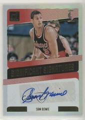 Sam Bowie Basketball Cards 2018 Panini Donruss Significant Signatures Prices