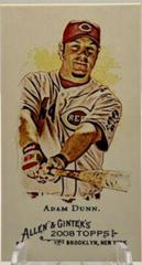 Adam Dunn [Mini Bazooka Back] #61 Baseball Cards 2008 Topps Allen & Ginter Prices