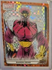Baron Zemo [Orange Checkers] #154 Marvel 2023 Upper Deck Platinum Prices