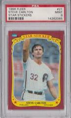 Steve Carlton #21 Baseball Cards 1986 Fleer Star Stickers Prices