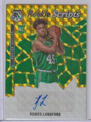 Romeo Langford [Gold] Basketball Cards 2019 Panini Mosaic Rookie Scripts Prices
