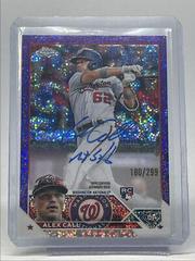 Alex Call [Purple Speckle] Baseball Cards 2023 Topps Chrome Rookie Autographs Prices
