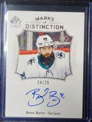 Brent Burns #MD-BB Hockey Cards 2021 SP Authentic Marks of Distinction Autographs Prices
