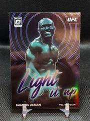 Kamaru Usman [Purple] #12 Ufc Cards 2023 Panini Donruss Optic UFC Light It Up Prices