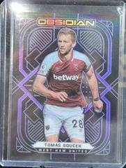 Tomas Soucek [Electric Etch Purple] Soccer Cards 2021 Panini Obsidian Prices